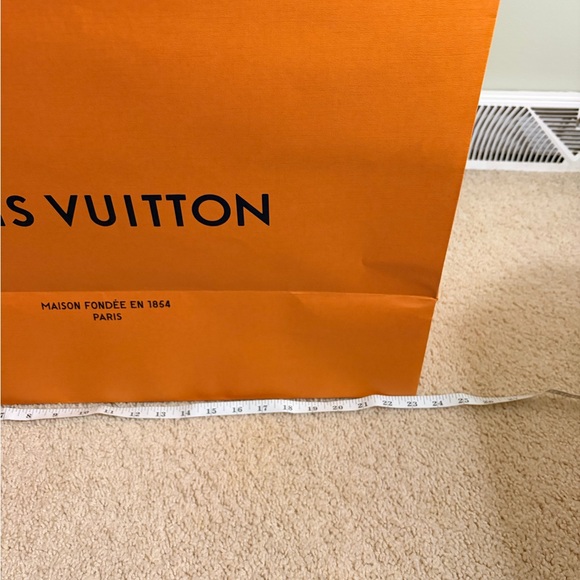 Louis Vuitton Iconic Large Bold Orange Bag with Blue Handles - Picture 6 of 7